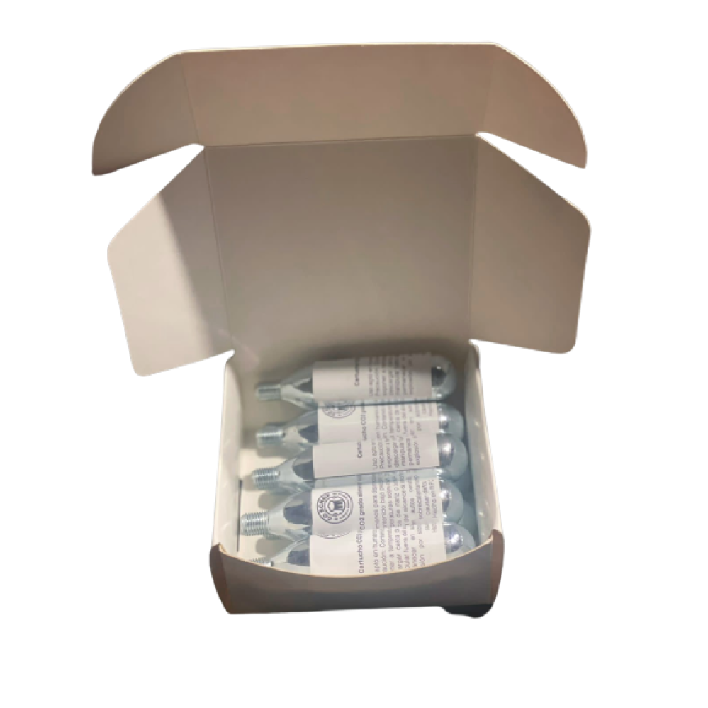 Super pack 20 cartuchos CO2 grado alimenticio